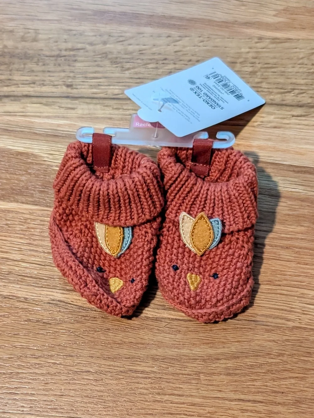Carters One Size Turkey Baby Knit Booties